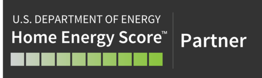 Home Energy Score Wordblock Partner White Text Gray