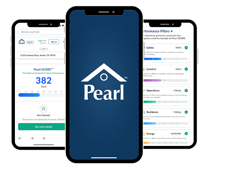 Pearl App Mockup Phone Collage Stacked