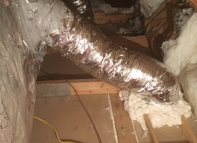 Air sealing inside of a home.
