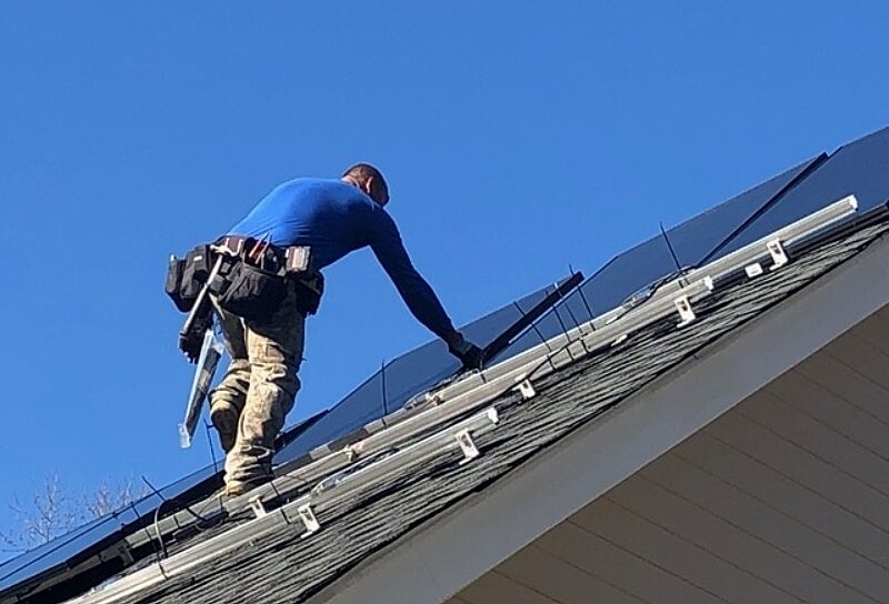 HO spotlight Casey Sigora solar panel install